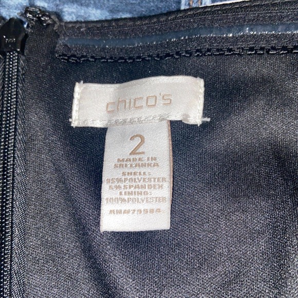 Chico's Dress Womens 2 Black White Zebra Strapless Maxi Back Zip Stretch - Picture 3 of 13